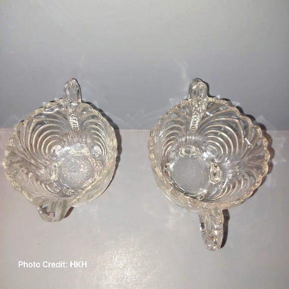 Cambridge Caprice Clear (Stem 300) Mini Cream & Mini Open Sugar Set - Picture 5 of 14